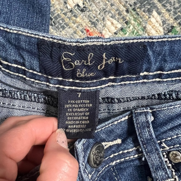 Earl Jean sequin denim skinny jeans - Picture 4 of 11